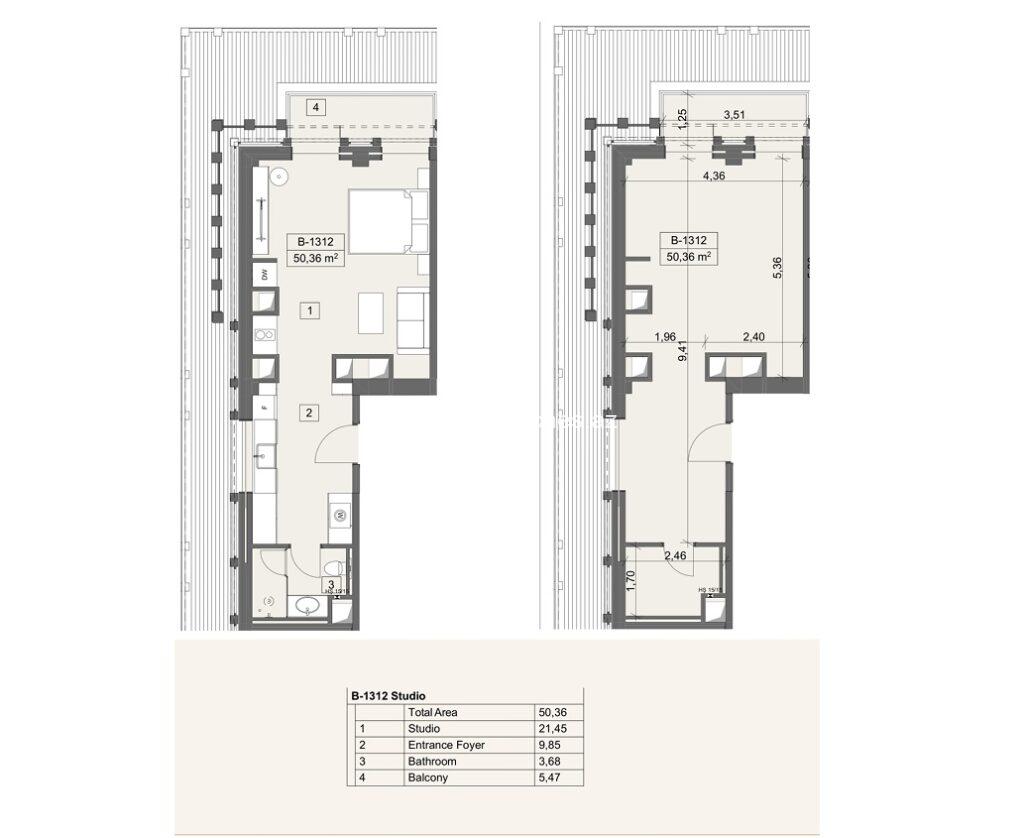 Arabian Ranches Sea Breeze Studiya satılır 50m2 | Aypara və Kazinoya yaxın